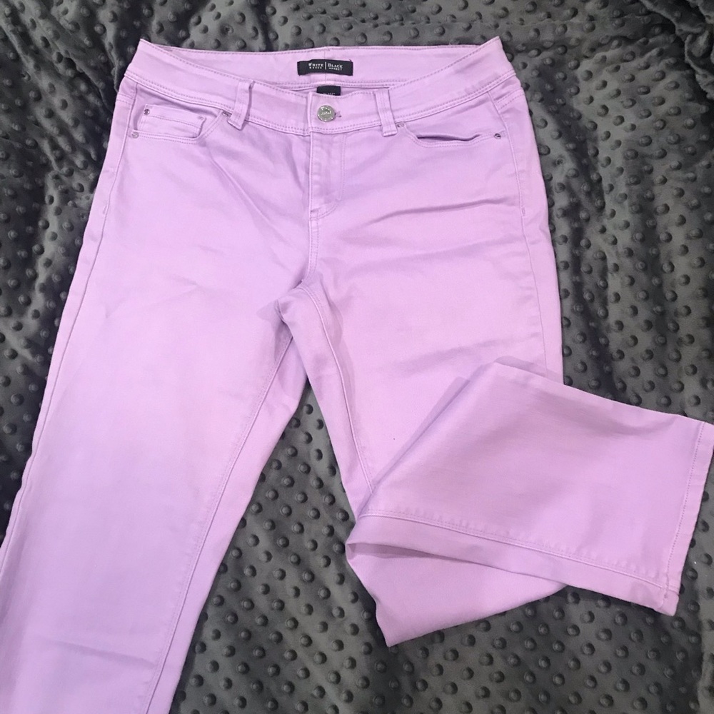 White House Black Market lilac ankle pants